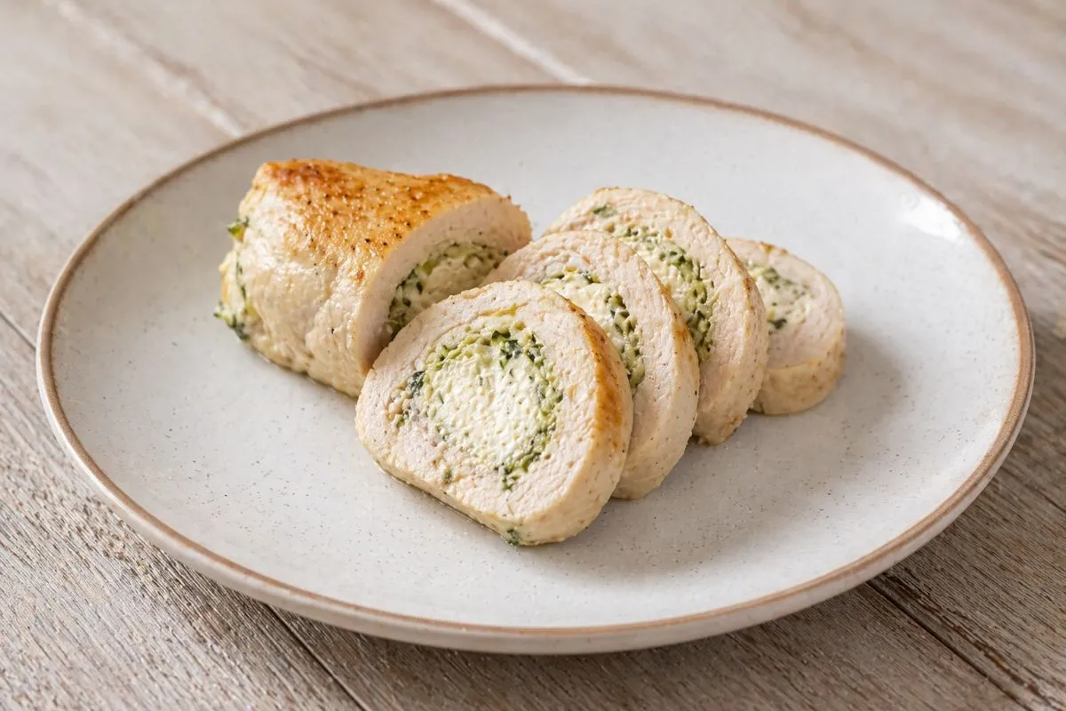 Zarte Hähnchen-Rouladen mit Frischkäsefüllung - Proteinreiches Rezept | Magenkompass